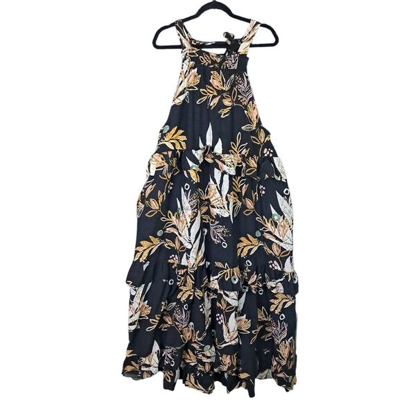 Free People Black Floral Maxi Dress - Picture 2 of 12
